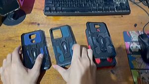Casing Hp Untuk Vivo V27 5G Soft Case Kickstand Armor Belt Clip Terbaru