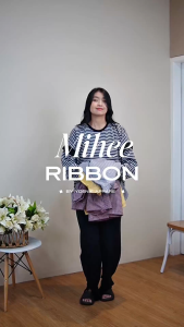 Yoenik Apparel Mihee Ribbon Tops Kemeja Soft Yellow Lengan Panjang Blouse Korean Style Kekinian