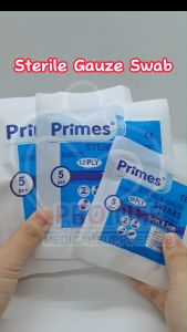 Aros / Primes Sterile Gauze Swabs 12 PLYS 19 x 15 mesh 100% Cotton gauze ( 5cm/7.5cm/10 cm)