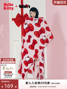 TBH Beast Home Sanrio Hello Kitty Velvet Throw Blanket Sofa Cover Office Nap Blanket Polyester Fiber Cartoon Pattern Universal Use