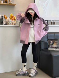 MPW | เสื้อแจ็คเก็ตผู้หญิงฤดูใบไม้ผลิและฤดูใบไม้ร่วง แฟชั่นเกาหลี ผูกโบว์ แจ็คเก็ตเด็ก ผ้าฝ้ายผสมโพลีเอสเตอร์ ปกป้องจากน้ำ