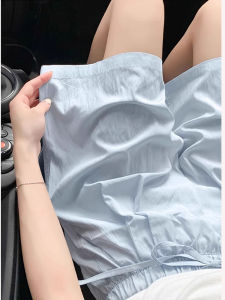 Dopamine Pure Color Quick Dry Sports Shorts Men Summer American Trendy Brand Thin Loose Straight Casual Five-Quarter Pants