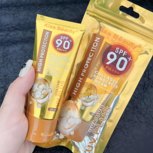 BUY 1 TAKE 1 FREE Collagen Sunscreen Cream Refreshing Sunblock Whitening Smooth SPF90+ High Protection 60ml