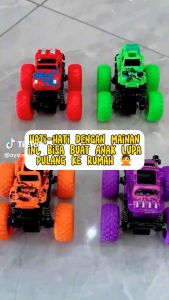 [KST] Mobil Off Road 4x4 Ban Besar Mainan Anak Laki Laki Dorong Putar 360 Derajat Pegas Roda Kuat