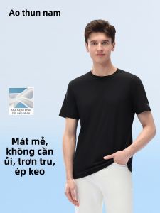 MUZHIBAIXIAOT | Áo Thun Tay Ngắn Không Nhăn Cảm Giác Mát Lạnh