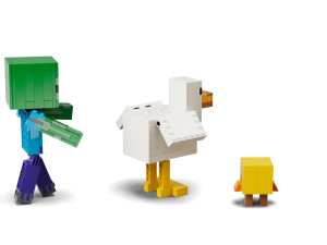 LEGO MINECRAFT 21582 Đồ Chơi Lắp Ráp Chicken Jockey (344 Chi Tiết)