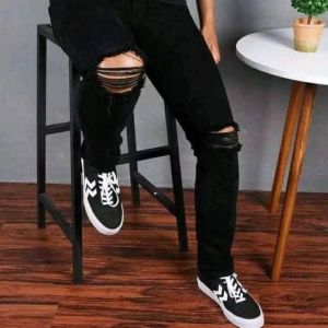 Celana Jeans Sobek Lutut / Celana Jeans Pria Sobek Ripped / Celana Jeans Skinny / Celana Jeans Pensil / Celana Panjang Pria Jeans JEANS Distro