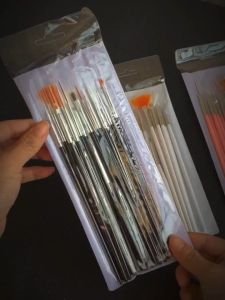 Radius K 15 pcs paint brush set for painting Watercolor Nylon Hair Set Brushes Variety Style Short Rod Oil Acrylic Painting Brush Pen Art Supplies