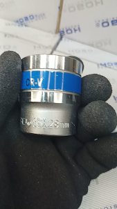 HOBO ลูกบล็อกสั้น 1/2"(4หุน) 12 เหลี่ยม เบอร์ 28 แท้100% ผลิตไต้หวัน (MADE IN TAIWAN)