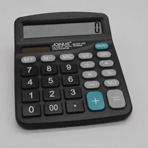 Electronic Calculator 12-digit Display Multi-function Large Button Dual Power Standard Calculator