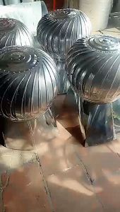 Cầu hút nhiệt inox Phi 600 màu tự nhiên