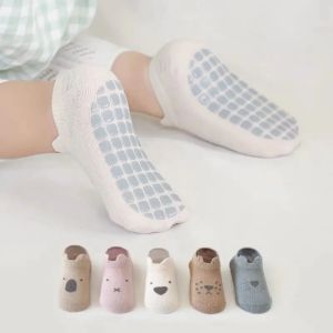 Spring Summer Baby Anti-slip Socks For Floors Kawaii Animal Boys Girls Ankle Socks Soft Breathable Cotton Childre Toddler Socks