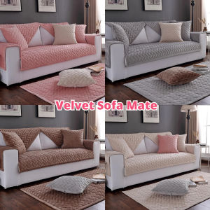 Plush Sofa Cover Pink Velvet Sofa Cover Non Slip Sofa Mat Cover High Quality Pet Dog Sofa Pad Anti-dirty