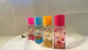 【FT】PINK in SWEET Private Label 60ML Body Mist Splash 4Pcs/Set Long Lasting Body Spray Perfume Gift Box