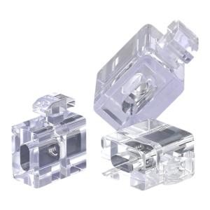 TIANZHUOJINSHU | Standard Transparent Spacer Plastic Connection Block for Aluminum Profiles