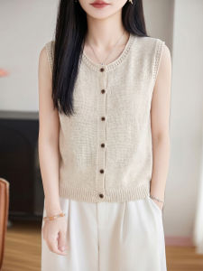 YUEXINYIRONG | French Elegant Style Sleeveless Vests Top