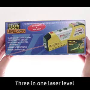 juan juan | Laser Level And Distance Meter Vertical & Horizontal Lasers Tape Aligner Bubbles RulerFor Garden Building Woodworking Tools
