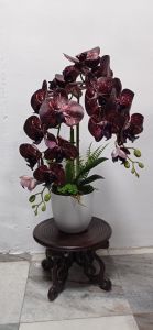 GUBAHAN ORKID LATEX 2 TANGKAI SESUAI UNTUK HIASAN RUMAH PEJABAT DAN HADIAH