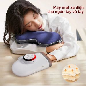 Máy Mát Xa Tay Bằng Điện Với Áp Suất Không Khí Nhào Nặn Cổ Tay Và Ngón Tay Găng Tay Mát Xa Nén Nóng Huyệt Điểm Thư Giãn Cho Bàn Tay