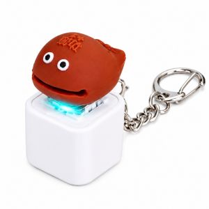 Youyuepin Điện Tử Bằng Gỗ Cá Thần Tư Keychain Tock Tock Âm Thanh nhỏ gọn sạc được công cụ giảm căng thẳng Phát Sáng Ánh Sáng Vui đồ chơi để bàn Cho Sinh Viên Và Văn Phòng