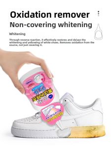 MONLEYTA | Whitening Oxidation Remover Shoe Cleaner Effective Yellow Stain Remover For White Sneakers Shoe Brightening Agent
