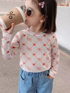 Spring Summer New Cute Mosquito Proof Sun Protection Printed Mesh Base Shirt for Girls Baby Fashionable Trendy T Shirt