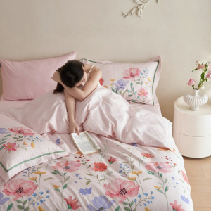 DOHIA | Wide Border Cotton Bedding Set 40s