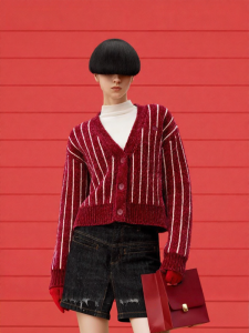 Bananain |Womens Chenille Cardigan Warm Sweater