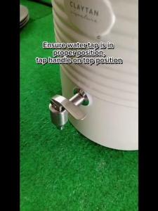 Claytan Ceramic Signature (With Ribbed) Water Dispenser - Cold & Warm Beverage Dispenser - WMB