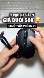 Chuột máy tính laptop có dây văn phòng G1 1000 DPI USB giá rẻ phù hợp cho học sinh sinh viên nhân viên văn phòng