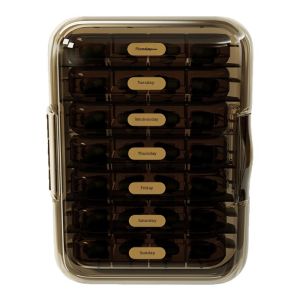 ZHIFAN | Portable Weekly Medicine Organizer with Reminder