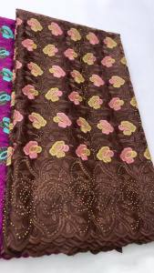 Kalume 2025 African Swiss Voile Lace Fabric Embroidery African Cotton Lace Fabric Flower Nigeran Lace for Sewing Party F4474