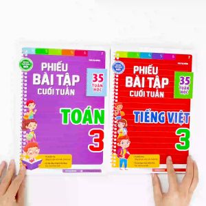Sách Combo Phiếu Bài Tập Cuối Tuần Toán Và Tiếng Việt Lớp 3