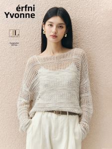 Eifini | Áo Sơ Mi Thoáng Khí Cotton Linen Xỏ Kim
