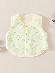 Baby Vest Fall and Winter Fleece Vest Outer Wear Vest Chinese Style Waistcoat Alpaca Fleece/Fiber Baby Thermal Vest Super Cute