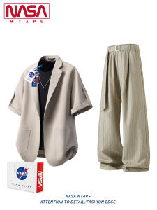 NASA WTAPS | Fashion High-End Casual Suit for Men Shortsleeve and Trousers