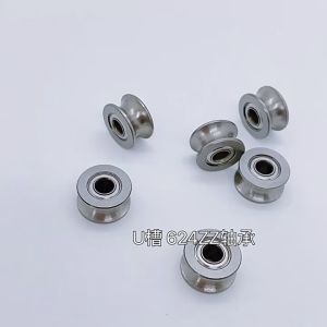 10pcs U Groove Guide U624zz Bearing Linear Rail Ball Bearings 4*13*7mm