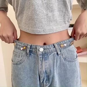 Khóa Thắt Lưng Quần Bò Cạp Eo Quần Vô Hình Phụ Kiện Thời Trang Có Nút Điều Chỉnh