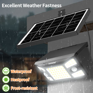 1300LM High Power Solar Light for Outdoor Bright Solar Lamp Sunlight Motion Sensor Light Waterproof Garden Street Wall Yard Lamp