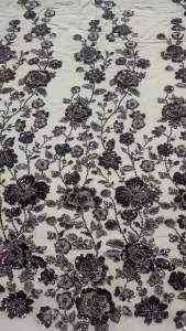 OLEVO | African Lace Fabric Sequins Beaded Embroidery Groom Nigerian Bridal Southeast Asian Style High Quality French Tulle Lace Wedding