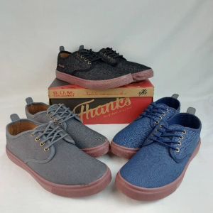 BUM Equipment Kasut Lelaki BM69204/BM69205/BM69206 Warna Hitam/Warna Kelabu/Warna Biru Navy - Mens Shoe Black/Grey/Navy