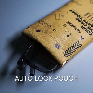 Peculiar GIO Soft Pouch Case Auto-Lock Waterproof Dust Proof Pocket Carry Bag Travel Eyewear Case