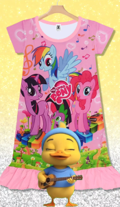 Palda ng mga Babae Sports Girls Dress Children Kids Skirt Cartoon QGA012