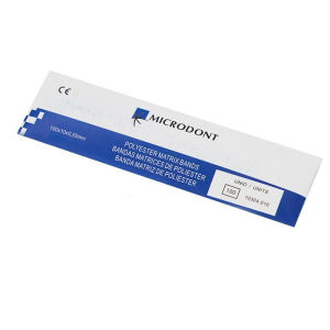 GULPOOE 100pcs/Box Dental Transparent Matrix Bands Polyester Contour Matrix Strip Molding Sheets Transparent Plastic Mold Film