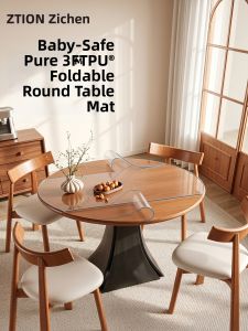 ZTION | Transparent Waterproof Oil-Resistant Oval Table Pad