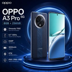 OPPO | 2026 new OPPO A3 Pro 5G 8GB+256GB Phone Dimensity 7050 6.7 120Hz OLED Curved Display 64MP AI Camera 5000mAh 67W SUPERVOOC