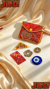5 Lucky Objects Lucky Wealth‑Attracting Wallet Set Good Luck Protection Amulet Kit Perfect for Gift