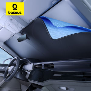 Baseus DT1 ม่านบังแดดรถยนต์ฝาครอบกระจกรถยนต์พับหน้าต่างด้านหน้า UV ป้องกันแสงแดดสําหรับฤดูร้อน Sun Shade ผ้าม่าน Protector