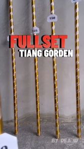 [DEASHOP] BATANG GORDEN FULLSET - BESI GORDEN FULLSET - TIANG GORDEN FULLSET VARIAN 50 - 100 - 150 - 200 GOLD SILVER BLACK