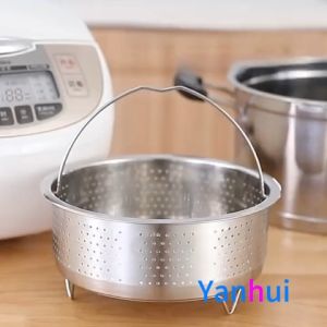 Keranjang Steamer Bahan Stainless Steel 1 / 2 / 3 Liter Untuk Panci Instan 3 / 6 / 8 Qt